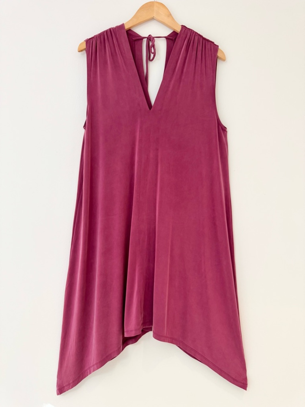 Anthropologie Eri + Ali Briella Tunic Dress Berry Pink Boho Size S